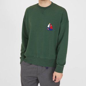 P's Presidents Sailing Boat HM Crochet crew P’S organic Sweatshirt